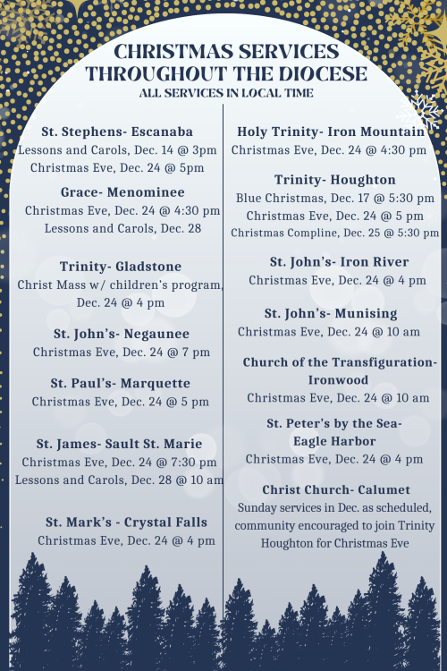 Christmas Service Schedules